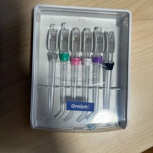 Oralphi water flosser replacement tips in a hygienic storage case
#dentalcare
